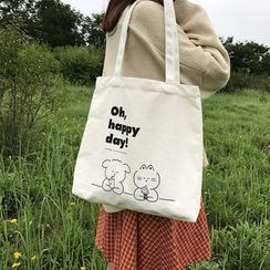 TangTangBags - Bolsa de tela con estampado de dibujos animados TangTangBags - Bolsa de tela con estampado de dibujos animados