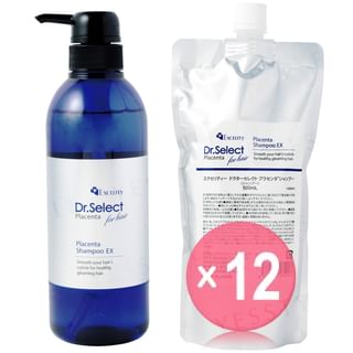 Dr.Select - Excelity Dr.Select Placenta Shampoo EX (x12) (Bulk Box)