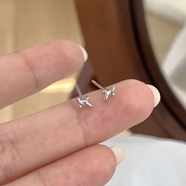 Seirios-Knot Stud Earring