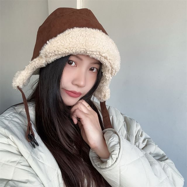 4-4 STUDIO-Fleece-Lined Trapper Hat