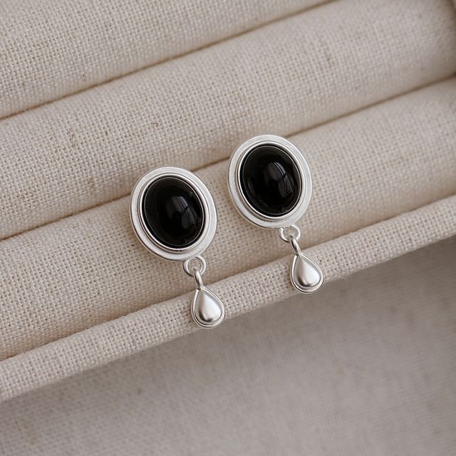 pexrl jewelry-Oval Drop Earring
