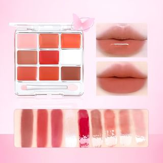 GELLA'S - Dualeffect Lip & Cheek Blush Palette - S01#Latte