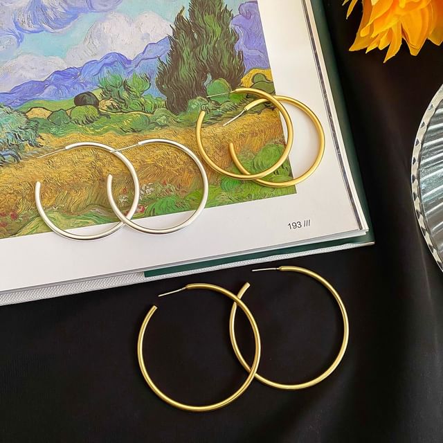 Forainer-Sterling Silver Hoop Earring
