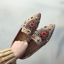Mowin - Pointed Studded Flats Mowin - Pointed Studded Flats