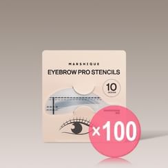 MARSHIQUE - Eyebrow Pro Drawing Guide Set  (x100) (Bulk Box)