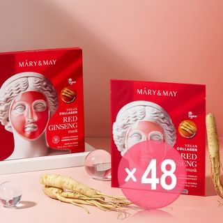Mary&May - Vegan Collagen Red Ginseng Mask Set (x48) (Bulk Box)