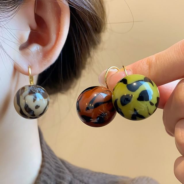Calafa-Bead Resin Drop Earring