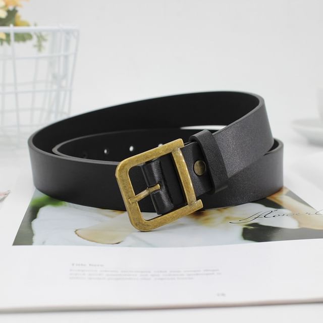 Kinoxslone-Faux Leather Belt