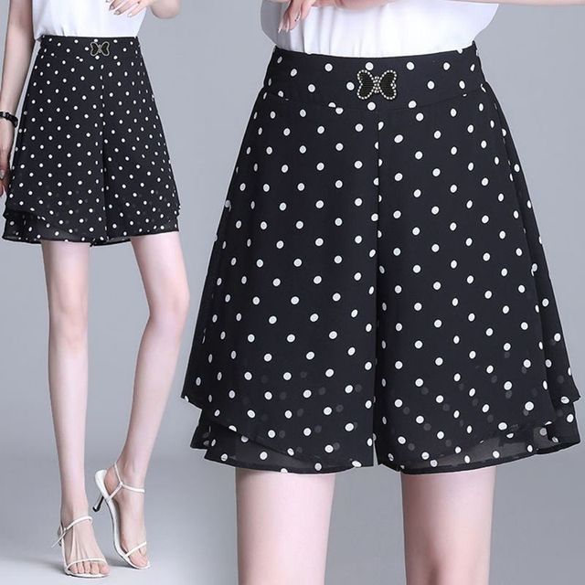 Everose-High Waist Wide Leg Shorts