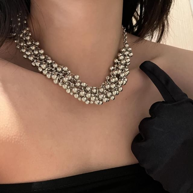 Gaya-Beaded Chunky Necklace
