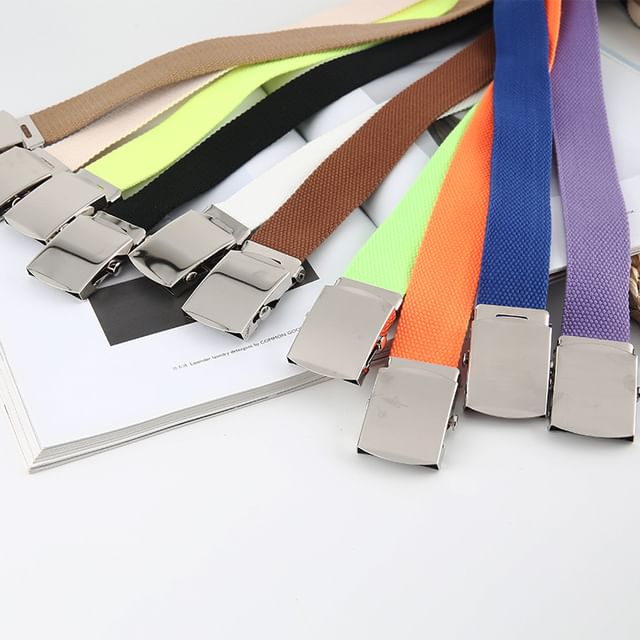 Rofuka-Plain Canvas Belt