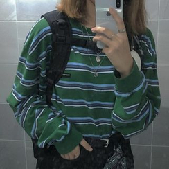 Avox - Long-Sleeve Striped T-Shirt Avox - Long-Sleeve Striped T-Shirt