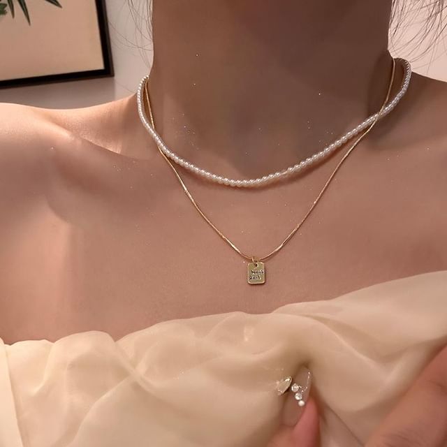 Jael-Beaded Layered Necklace
