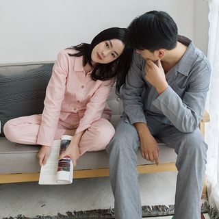 Furana - Couple Matching Plaid Pajama Shorts