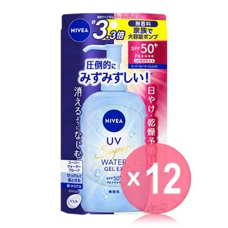 Nivea Japan - UV Super Water Gel EX SPF 50+ PA++++ Pump (x12) (Bulk Box)