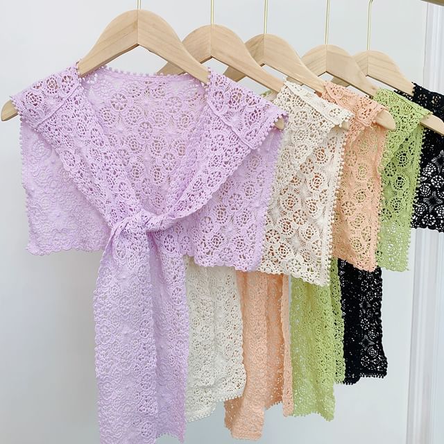 Frior-Crochet Knit Light Scarf