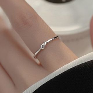 Parskletie-Knot Sterling Silver Open Ring