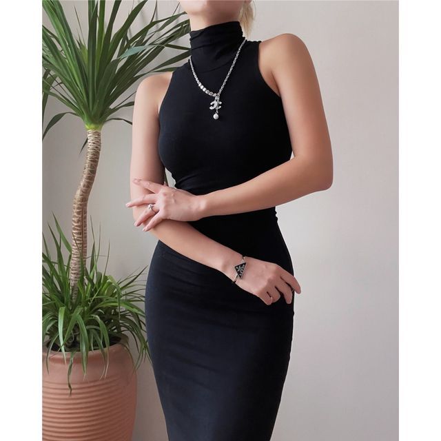 Turtle neck outlet sleeveless dresses