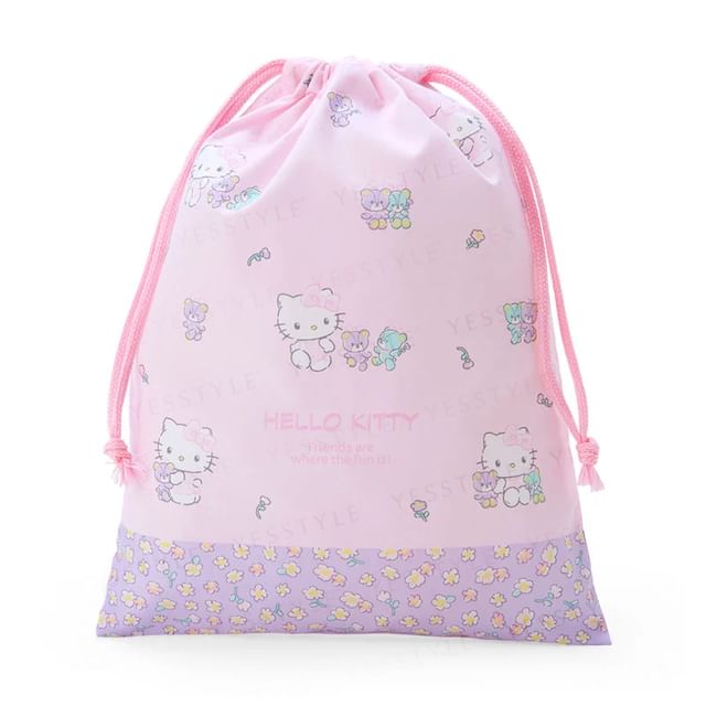 Hello kitty drawstring bag hot sale