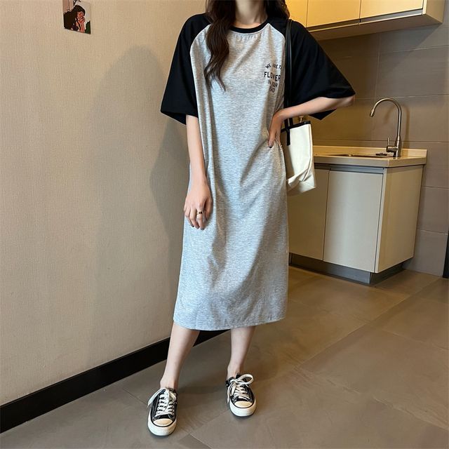raglan t shirt dress Off-Season Knitted Raglan Mini Dress  Orseund Iris