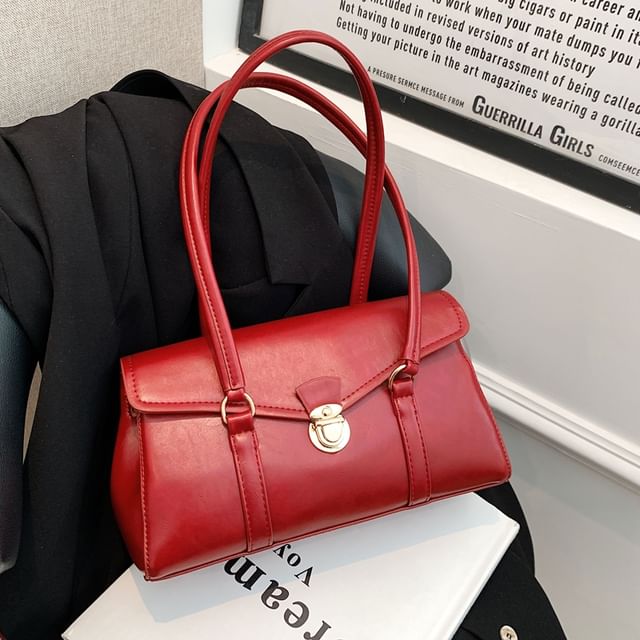 KOCORE-Buckle Flap Tote Bag
