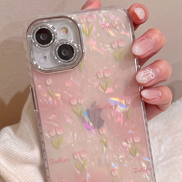 Just In Case - Tulip Phone Case - iPhone 15 Pro Max / 15 Pro / 15 Plus / 15  / 14 Pro Max / 14 Pro / 14 Plus / 14 / 13 Pro Max / 13 Pro / 13 / 13 mini /  12 Pro Max / 12 Pro / 12 / 12 mini / 11 Pro Max / 11 Pro / 11 | YesStyle