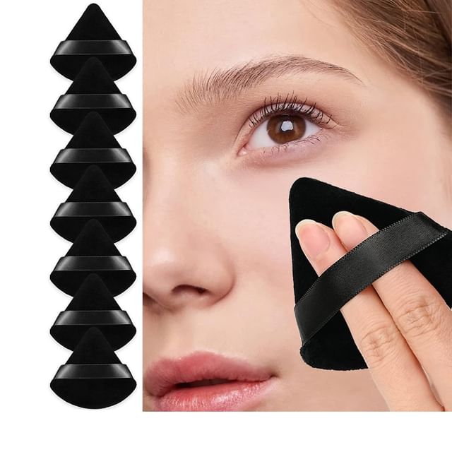 Stapi-Set van 7 Triangle Powder Puff - Make-upspons