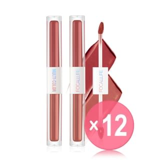 FOCALLURE - Multicolor 2 in 1 Lipstick & Gloss - 2 Colors (x12) (Bulk Box)