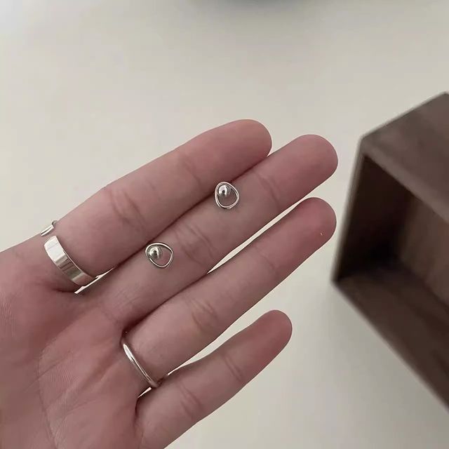 Dashiro-Bead Alloy Stud Earring