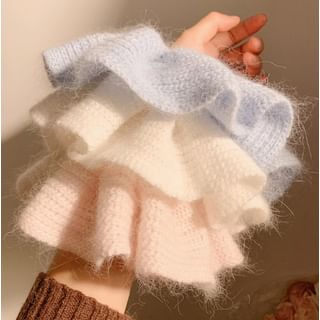 Kiren-Plain Knit Scrunchie