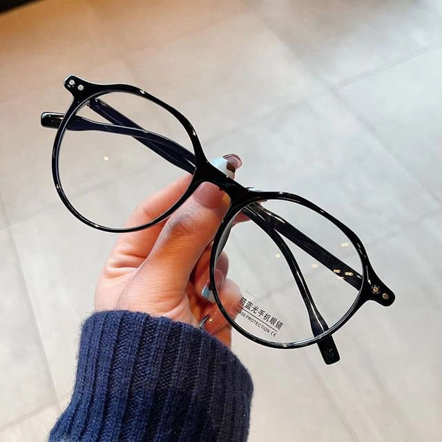 Aisyi-Plain Round Eyeglasses