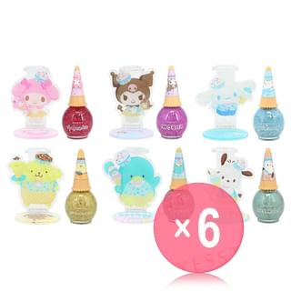 SHOBIDO - Sanrio Characters Secret Ice Cream Nails & Acrylic Stand (x6) (Bulk Box)