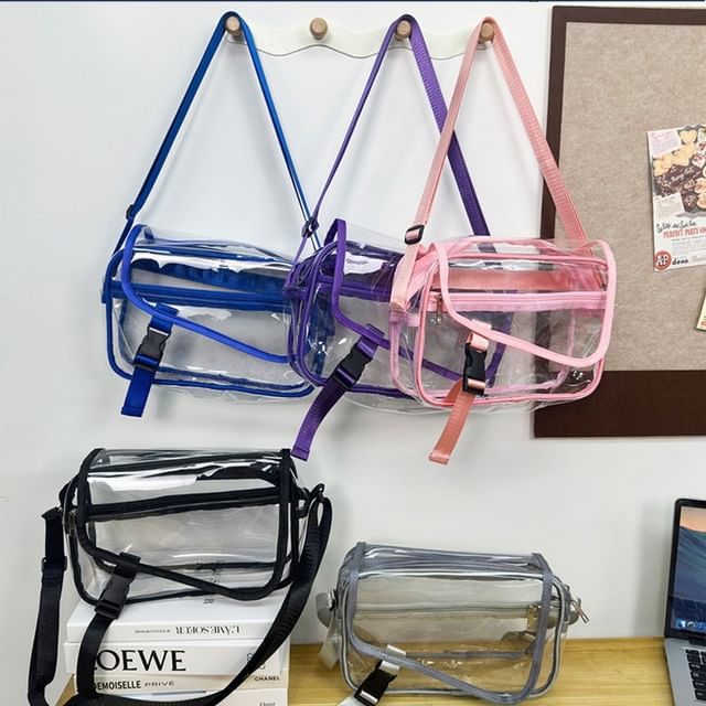 HOVERUP-PVC Flap Crossbody Bag