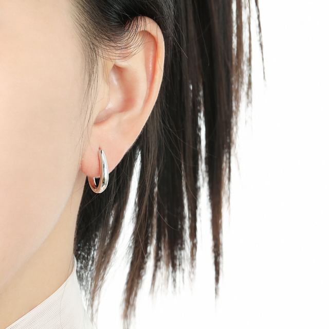 Phoenoa-925 Sterling Silver Hoop Earring