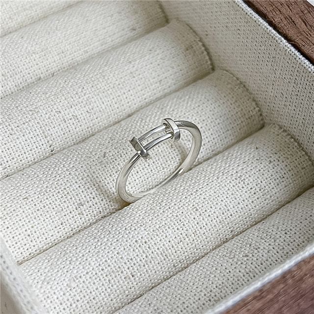 Seirios-Layered Alloy Open Ring