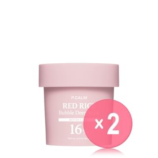 P.CALM - Red Rice Bubble Deep Mask 2pcs Bundle Set