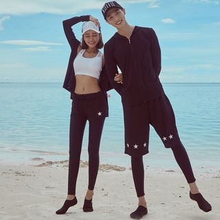 bikini with matching rash guard