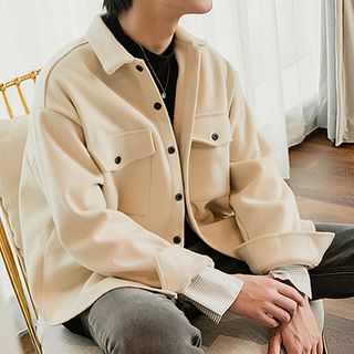 woolen shirt jacket