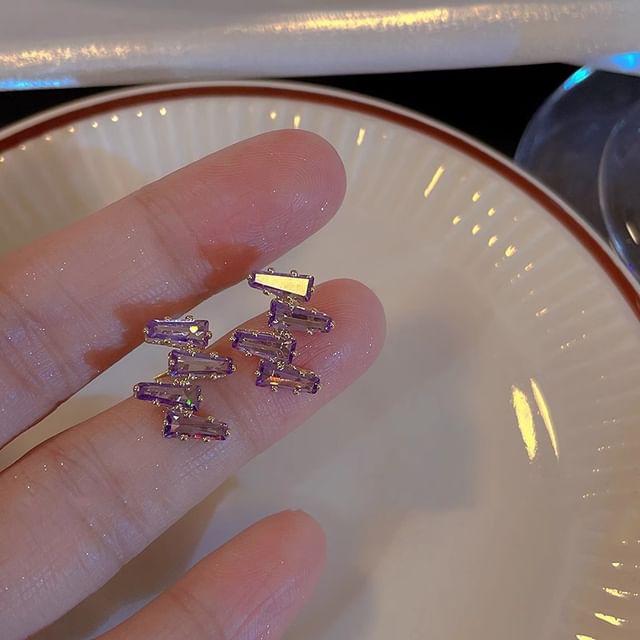 Hansha-Rhinestone Stud Earring