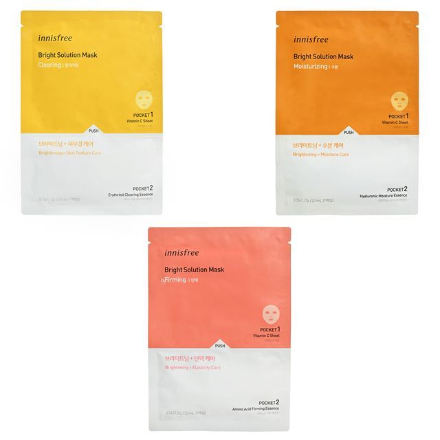 innisfree Bright Solution Mask 3 Types YesStyle