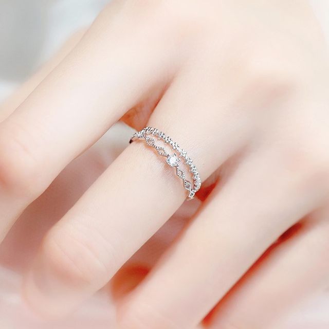 Parskletie-Layered Sterling Silver Ring