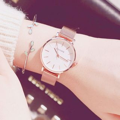 InShop Watches - 套裝: 米蘭帶式手錶 + 樹枝開口手鐲 InShop Watches - 套裝: 米蘭帶式手錶 + 樹枝開口手鐲