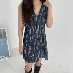 PPGIRL - Zip-Back Patterned Minidress PPGIRL - Zip-Back Patterned Minidress