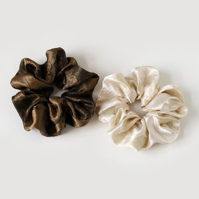 Allyrinta-Plain Satin Scrunchie