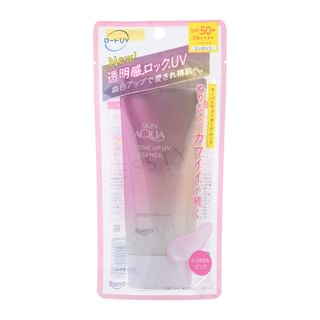 Rohto Mentholatum - Skin Aqua Tone Up UV Essence Pink SPF 50+ PA++++