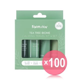 Farmstay - Tea Tree Biome Calming Travel Kit 4 Set (x100) (Bulk Box)