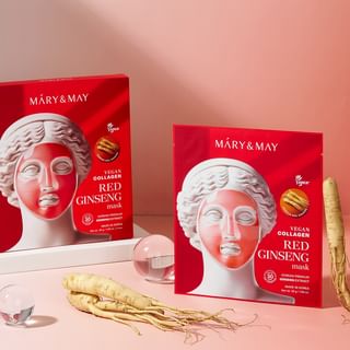 Mary&May - Vegan Collagen Red Ginseng Mask Set