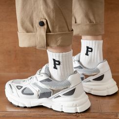 Guliga - Set Of 5 Pairs: Lettering Socks
