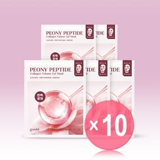 Goodal - Peony Peptide Collagen Gel Mask Set (x10) (Bulk Box)