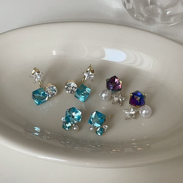 Panda Dama-925 Sterling Silver Crystal Rhinestone Stud Earring